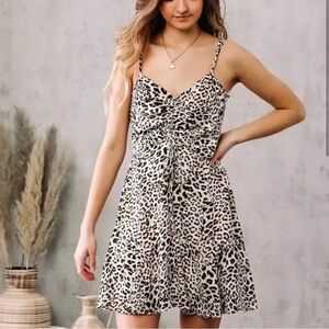 Leopard Print Mini Dress